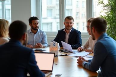 Equipe ExpressLivraison FR en réunion
