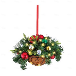 Christmas Basket Gift Hanging Pendant Ornaments Artificial Decoration Pre-lit Wood Christmas 2D Acrylic Tree Decoration Xmas Gift 2024 - US $2.99