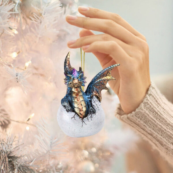 Christmas Tree Ornament,2D Acrylic Cartoon Decorative Ornament, Cute Cartoon Dragon Hanging Ornament, Car Interior Pendant, Animal Home Decor 2024 - U